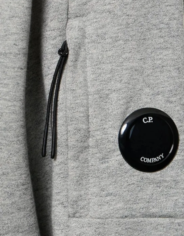 Diagonal Raised Fleece Lens Sweatshirt - Grey