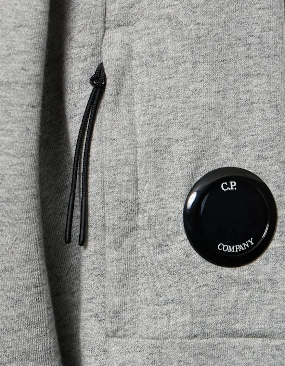 Diagonal Raised Fleece Lens Sweatshirt - Grey