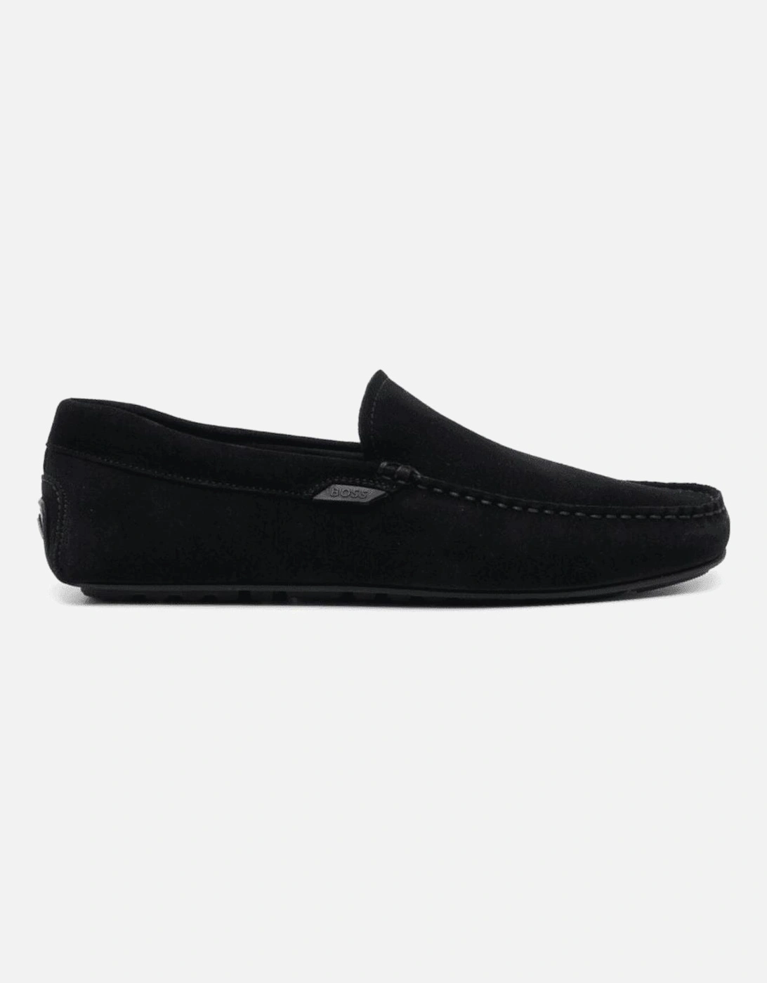 Noel Moccasin Suede Navy Loafers, 5 of 4