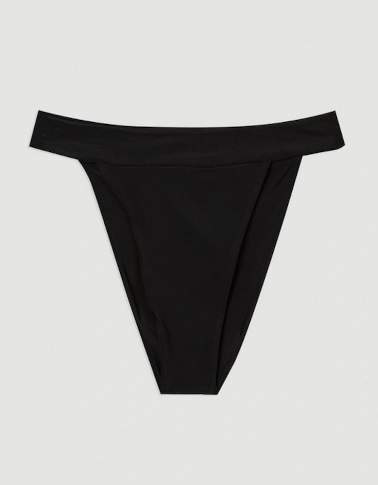 Panelled Mesh Cup Bikini Bottom