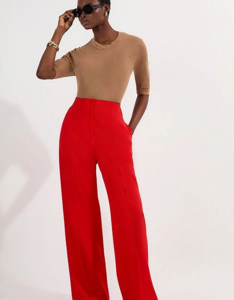 Tall Tailored High Waist Wide Leg Trousers