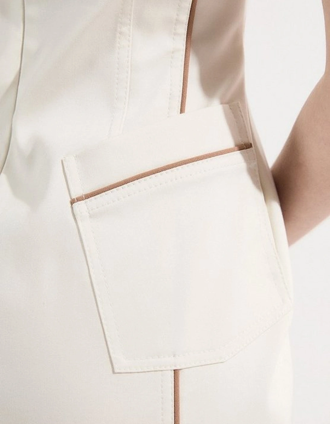 Archive Collection - Tailored Denim Pocketed Maxi Dress