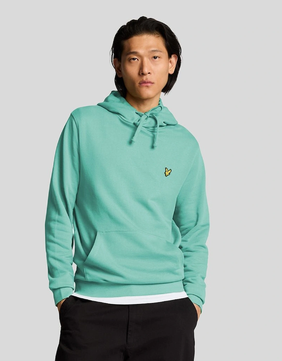Lyle And Scott Men's Blue Loopback Cotton Hoodie - : 38 M