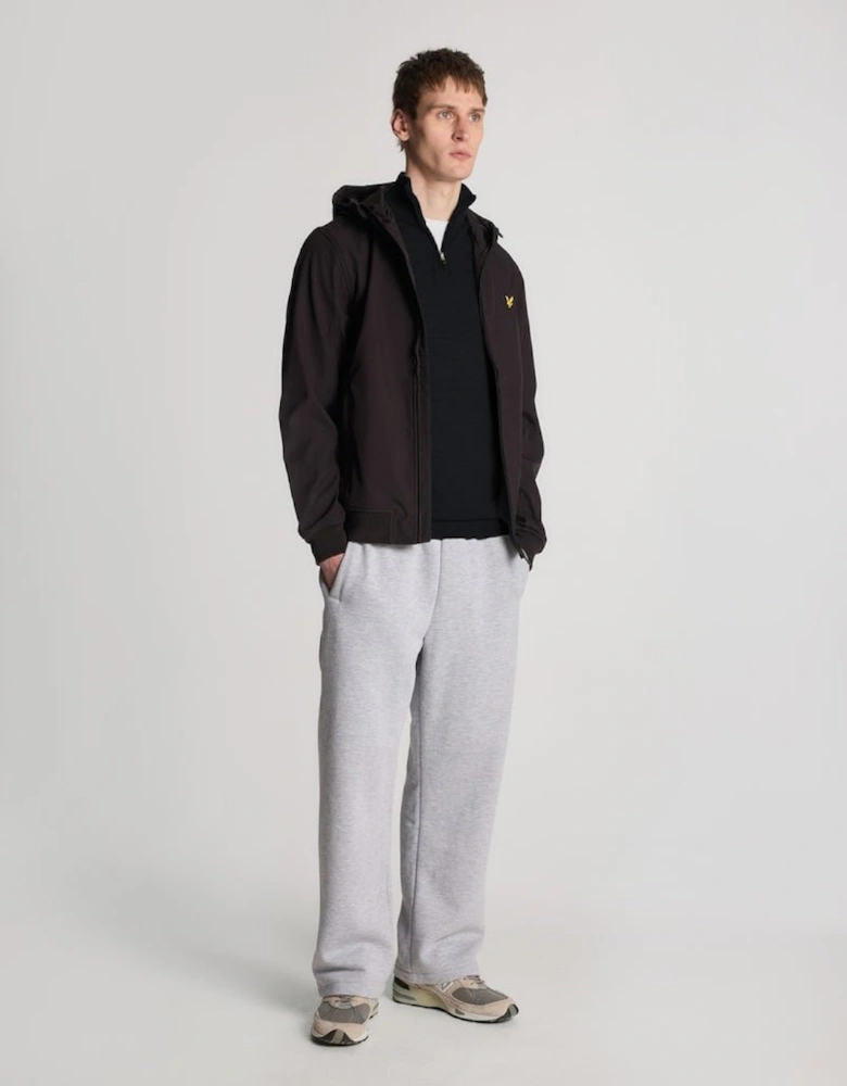 Embroidered 1/4 Zip Merino Knit Jumper