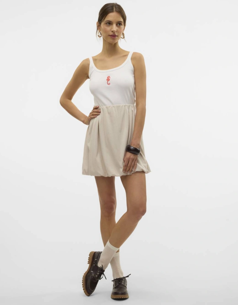 Diana Singlet Box Top Snow White Seahorse