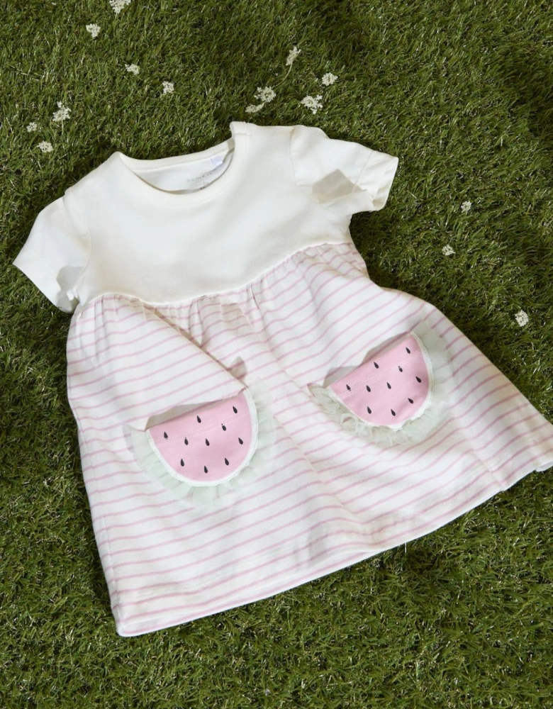 Baby Girl's Jabelle Short Sleeve Dress Cloud Dancer
