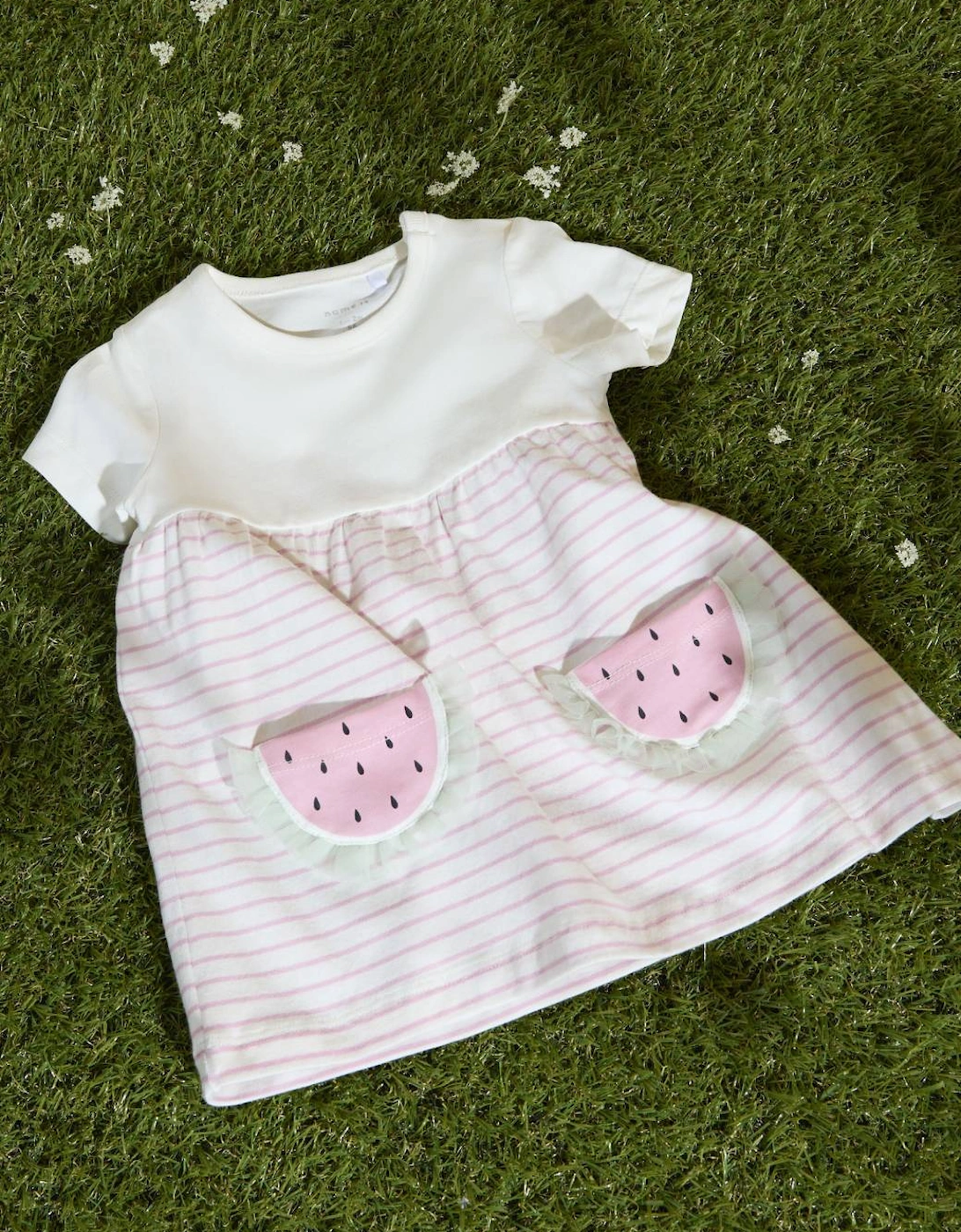 Baby Girl's Jabelle Short Sleeve Dress Cloud Dancer