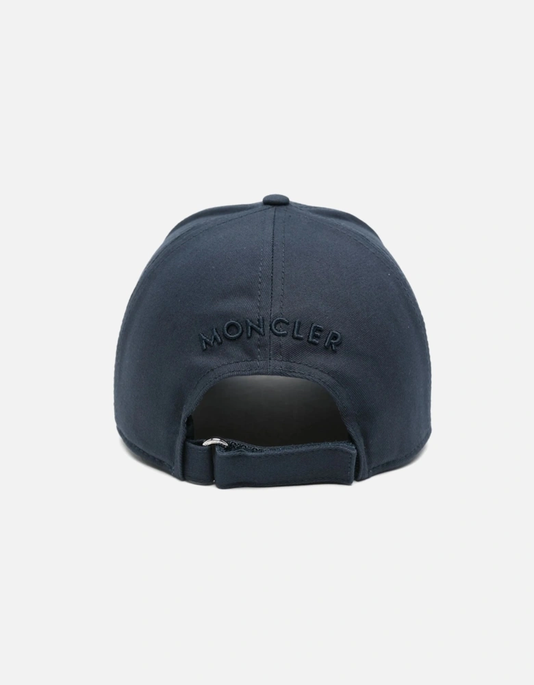 Gabardine Logo Cap in Navy