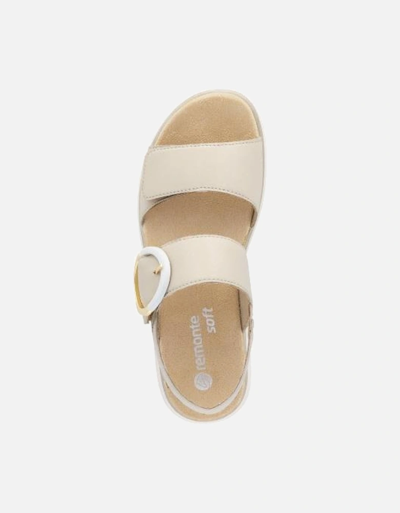 Ladies sandal D2K50-80 in beige