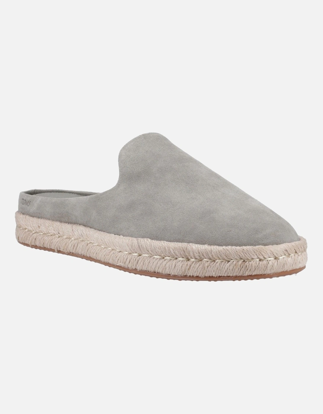 Santiago Mule Leather Men's Vetiver Grey Slippers, 6 of 5