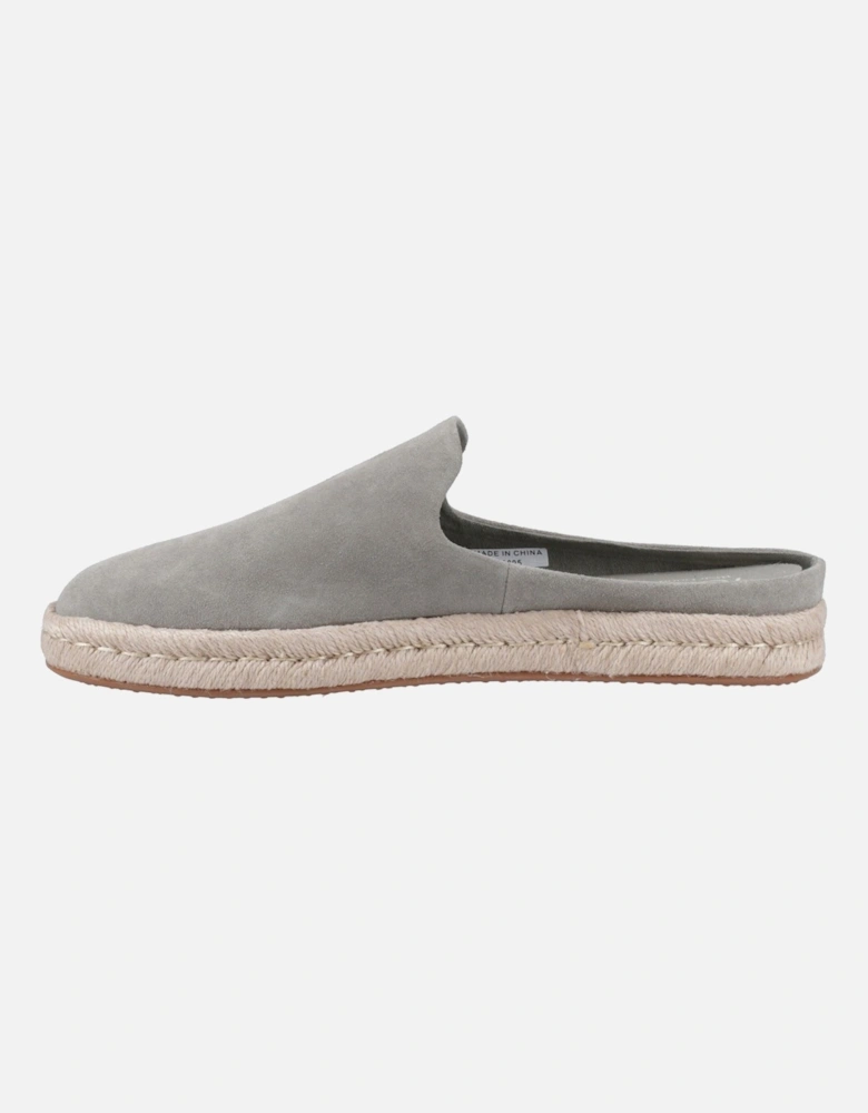 Santiago Mule Leather Men's Vetiver Grey Slippers