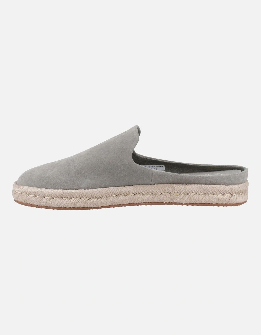 Santiago Mule Leather Men's Vetiver Grey Slippers