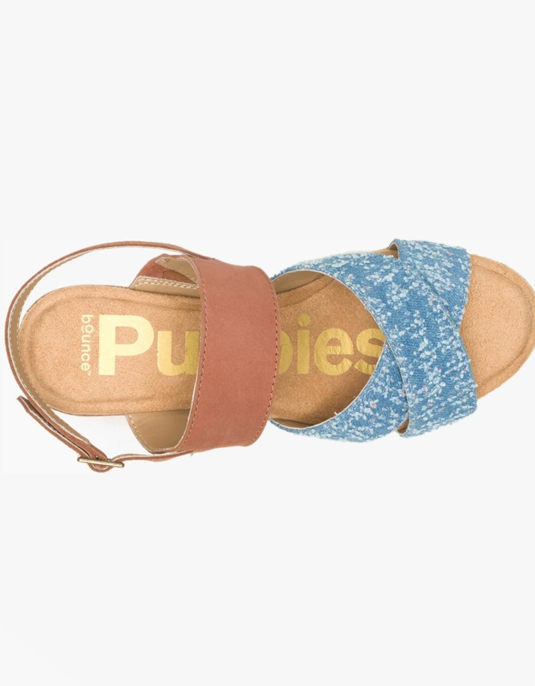 WILLOW X BAND Womens Sandals Blue