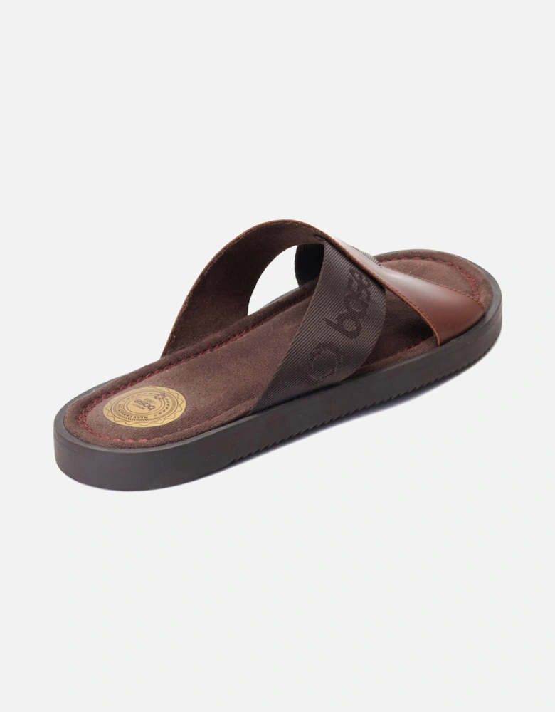 London WEBB Mens Sandals Brown
