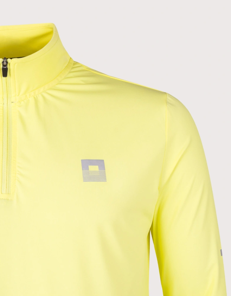 Core ID Quarter Zip Track Top