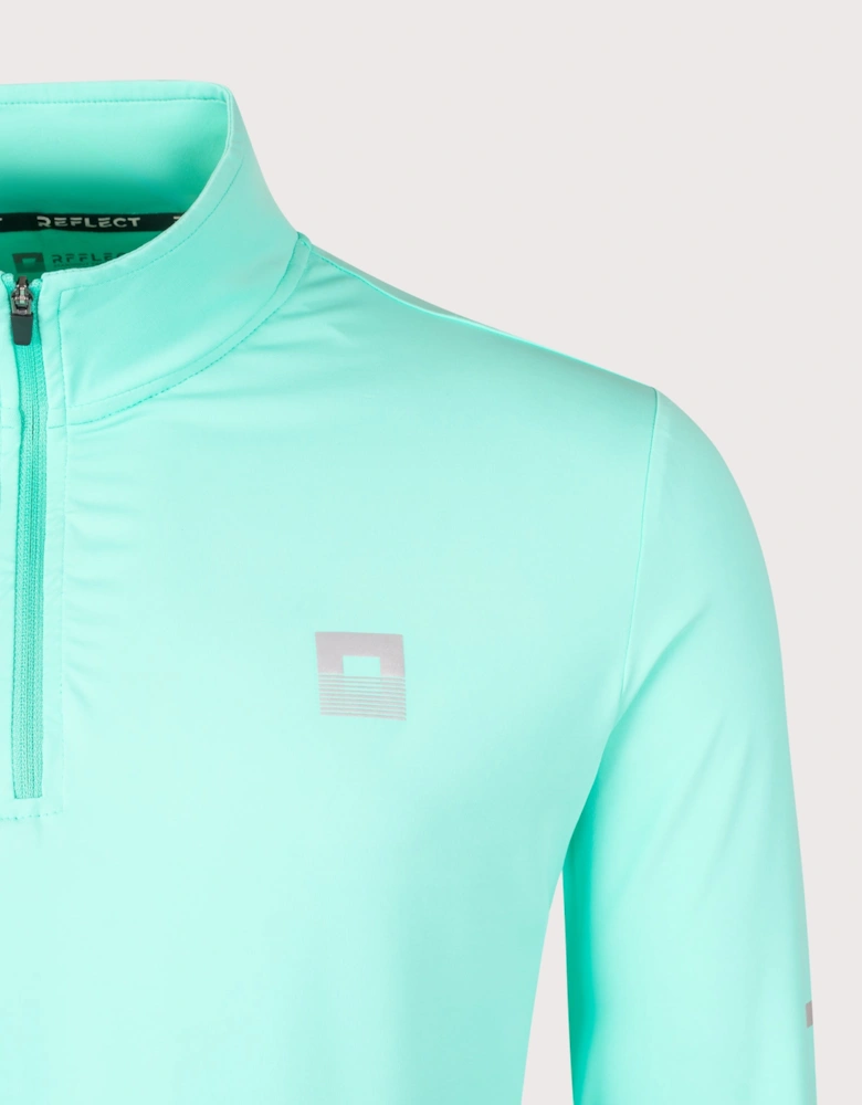 Core ID Quarter Zip Track Top