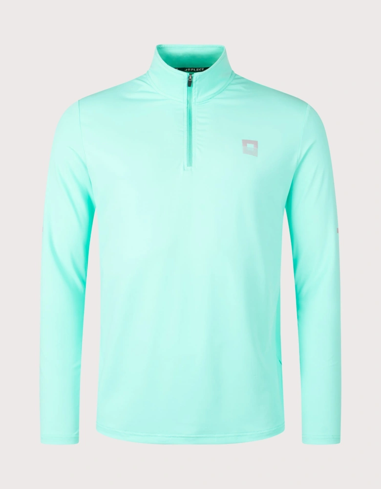 Core ID Quarter Zip Track Top