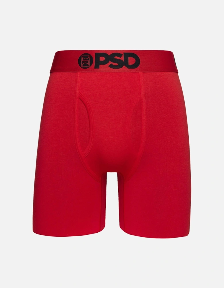 Men's Red Modal Solid 7" Boxer Brief