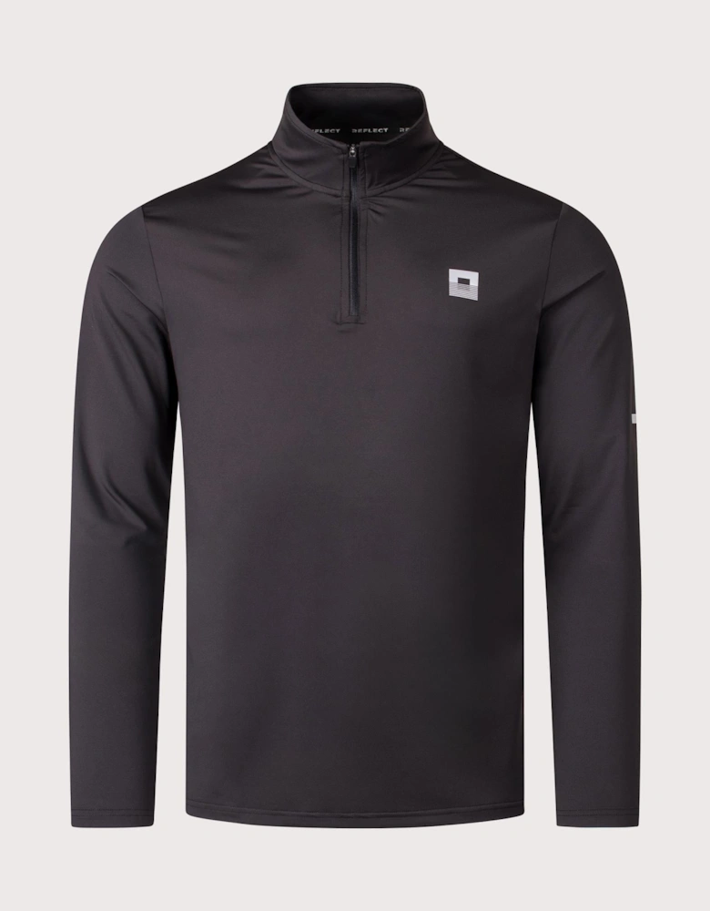 Core ID Quarter Zip Track Top