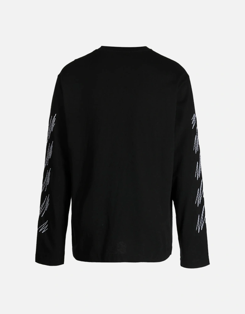 Off-White Stitch Diags Long Sleeve in Black