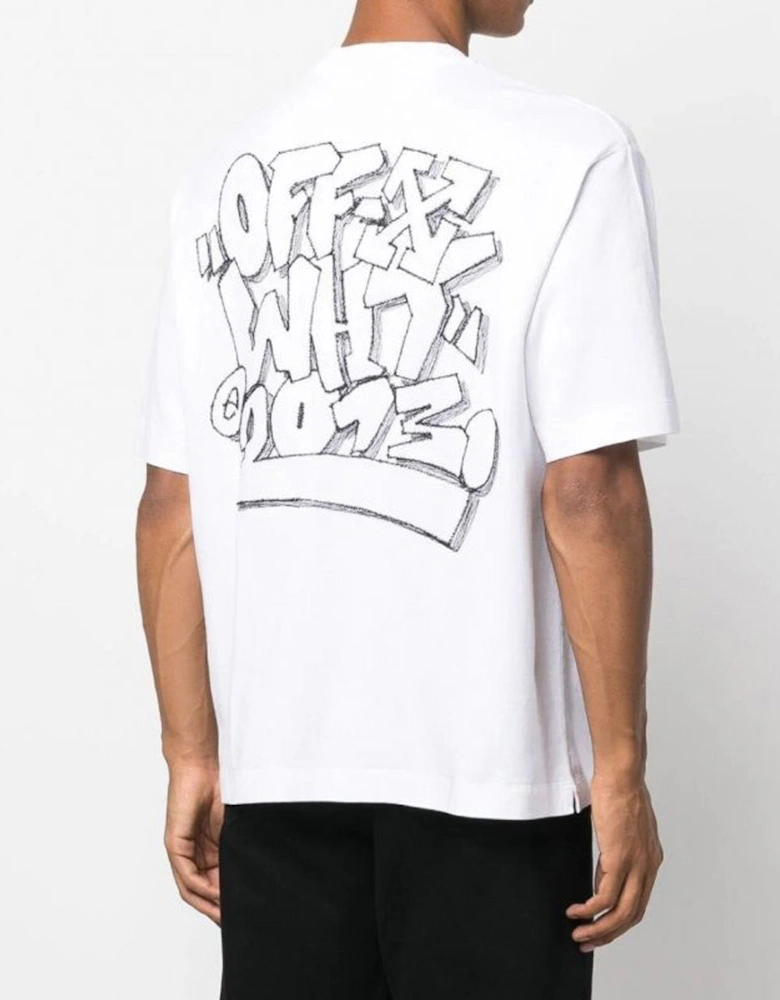 Graff Freest Over Skate Short-Sleeve T-Shirt in White