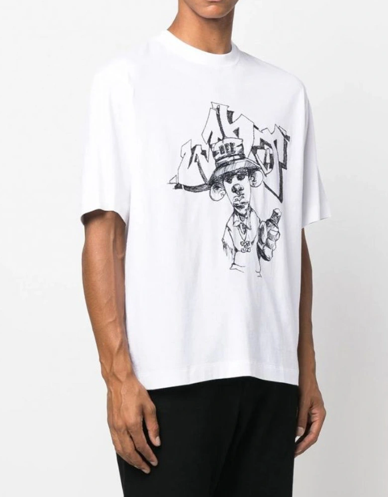 Graff Freest Over Skate Short-Sleeve T-Shirt in White