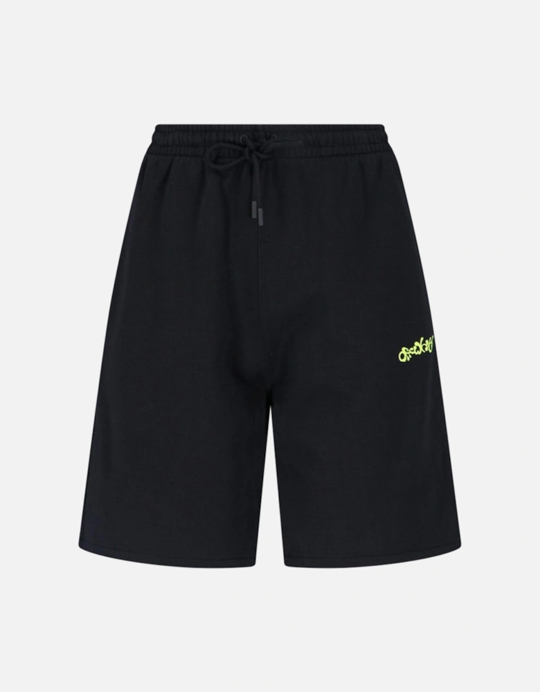 Opposite Arrow Sweat Shorts in Black