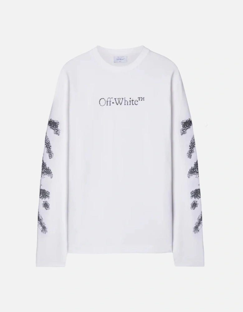 Diags Bit Book Sweatshirt in White