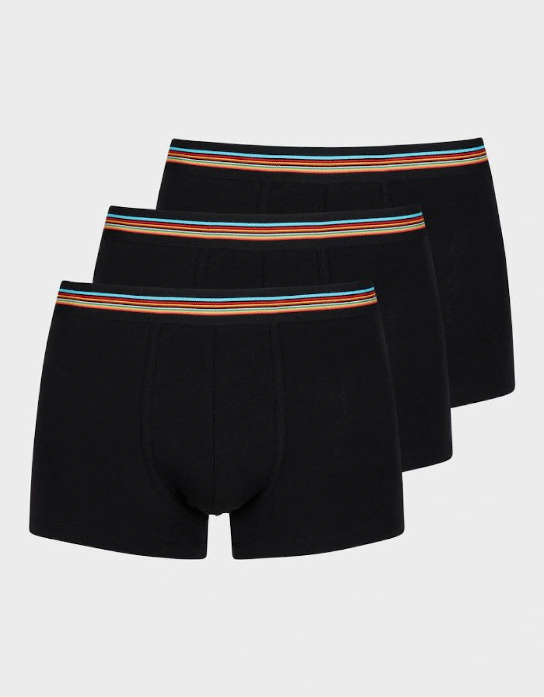 3-Pack Signature Trim Boxer Trunks, Black, 2 of 1