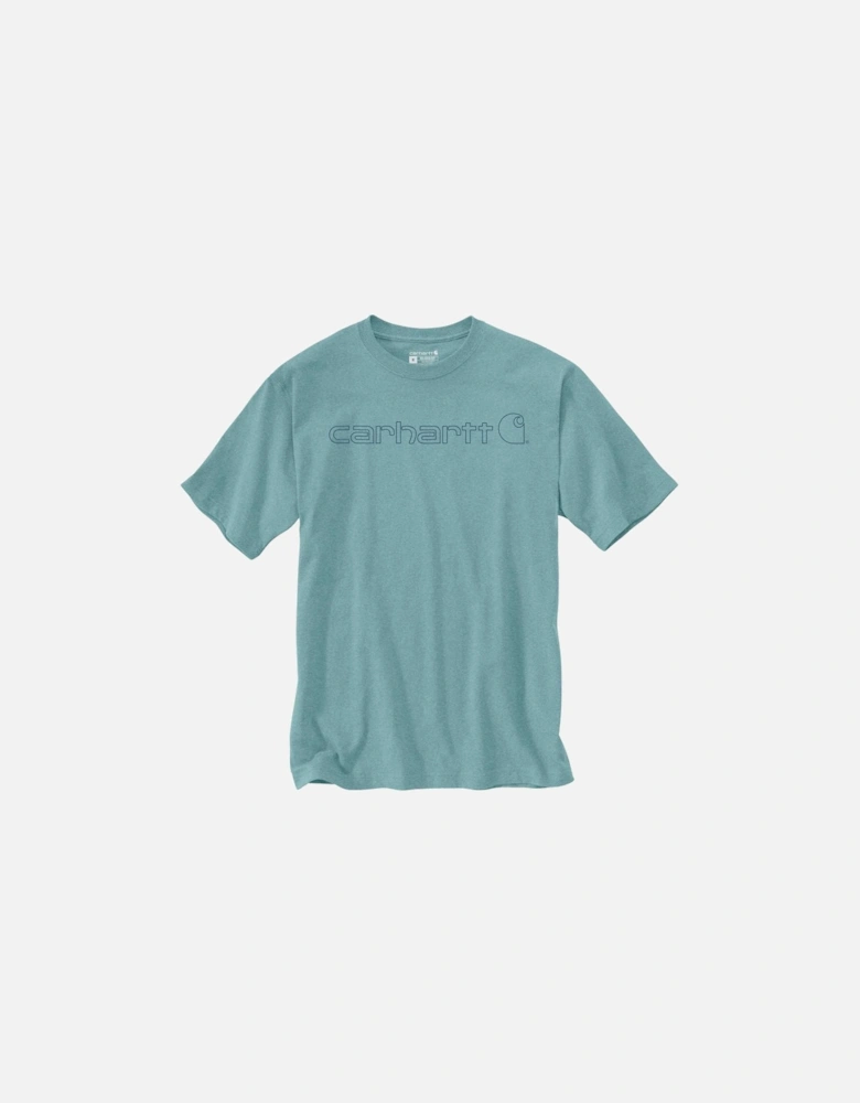 Carhartt Mens Core Logo Graphic Cotton Short Sleeve T-Shirt