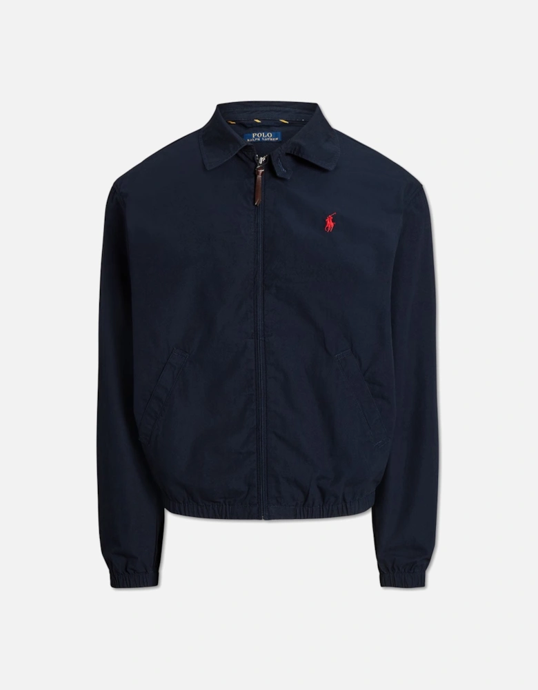 Men's Aviator Navy Bayport Peached Cotton Poplin Jacket