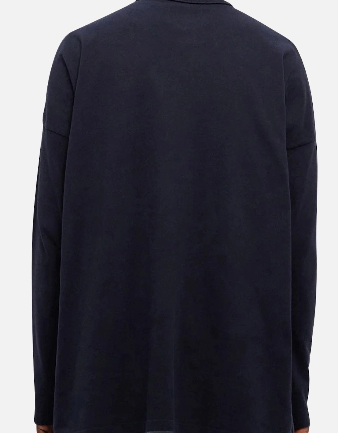 Men's Navy Oversized Piqué Polo Shirt