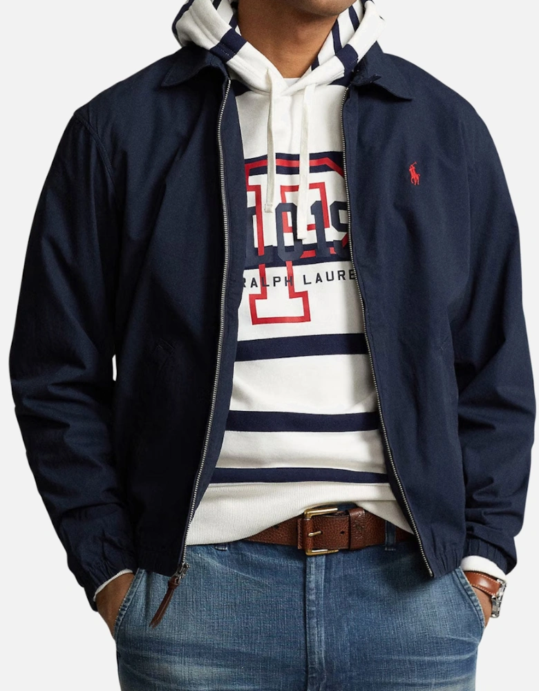 Men's Aviator Navy Bayport Peached Cotton Poplin Jacket