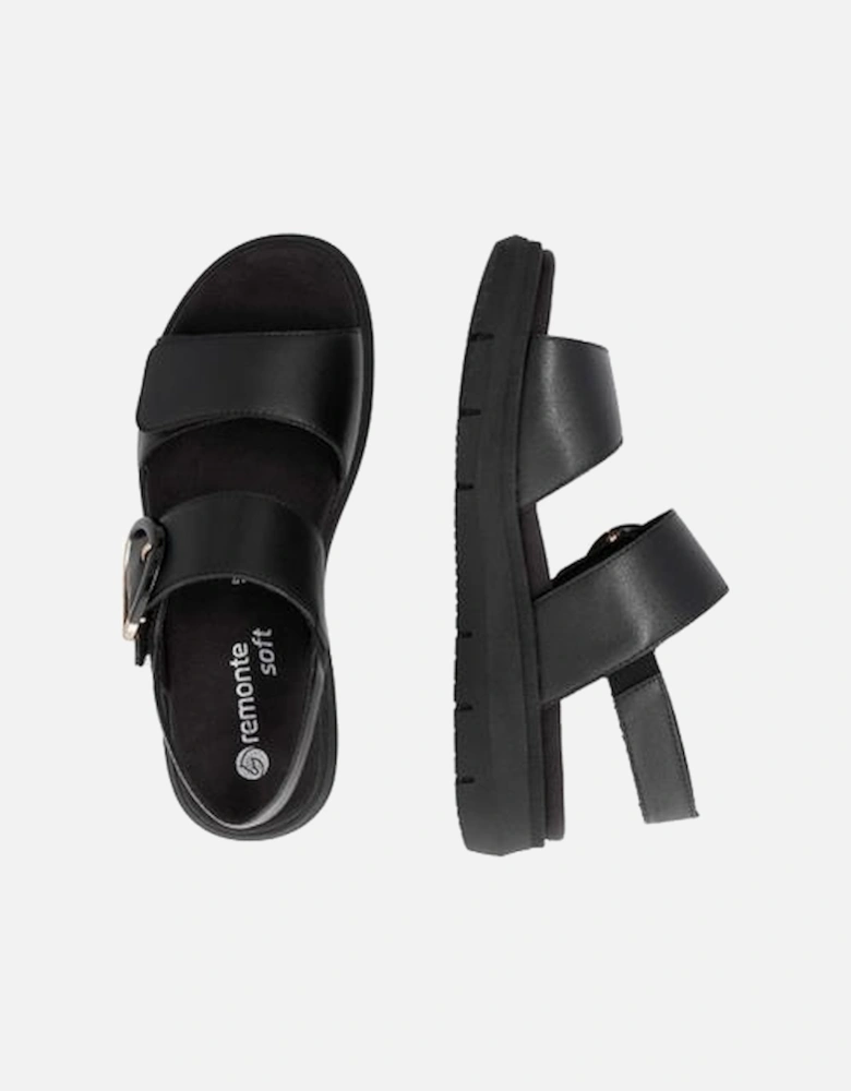 Ladies sandal D2K50-00 in Black