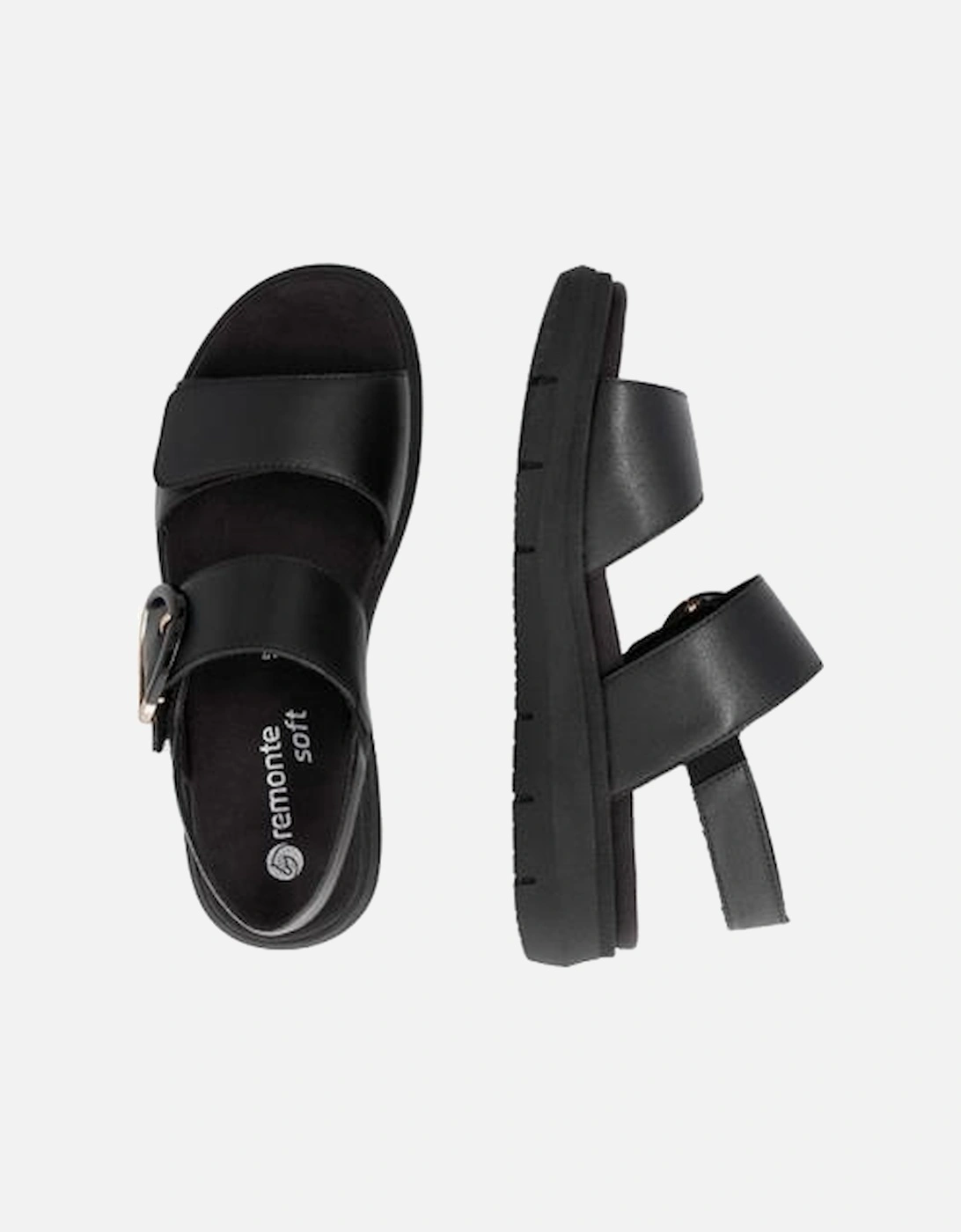 Ladies sandal D2K50-00 in Black