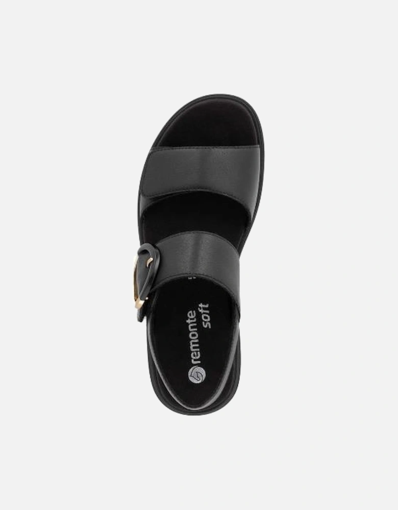 Ladies sandal D2K50-00 in Black