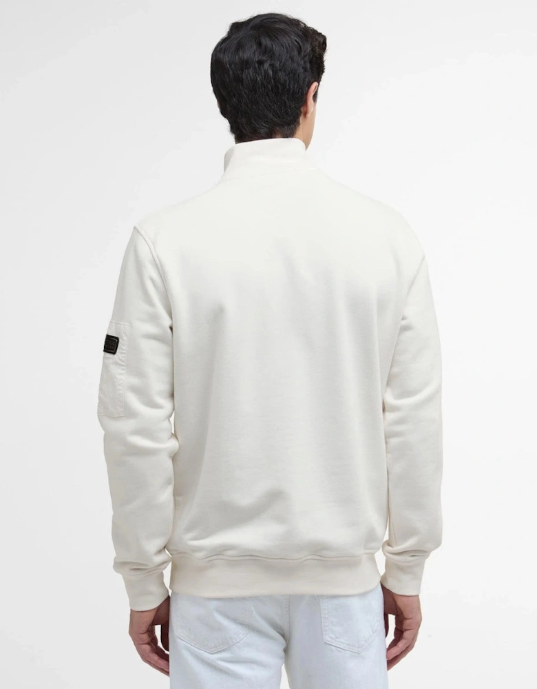 Ewan Funnel Neck Sweatshirt WH32  Whisper White