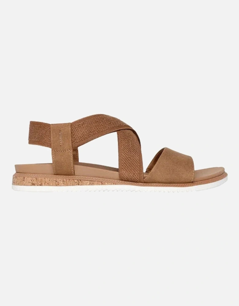 BOBS DESERT KISS LOW Womens Sandals Chestnut
