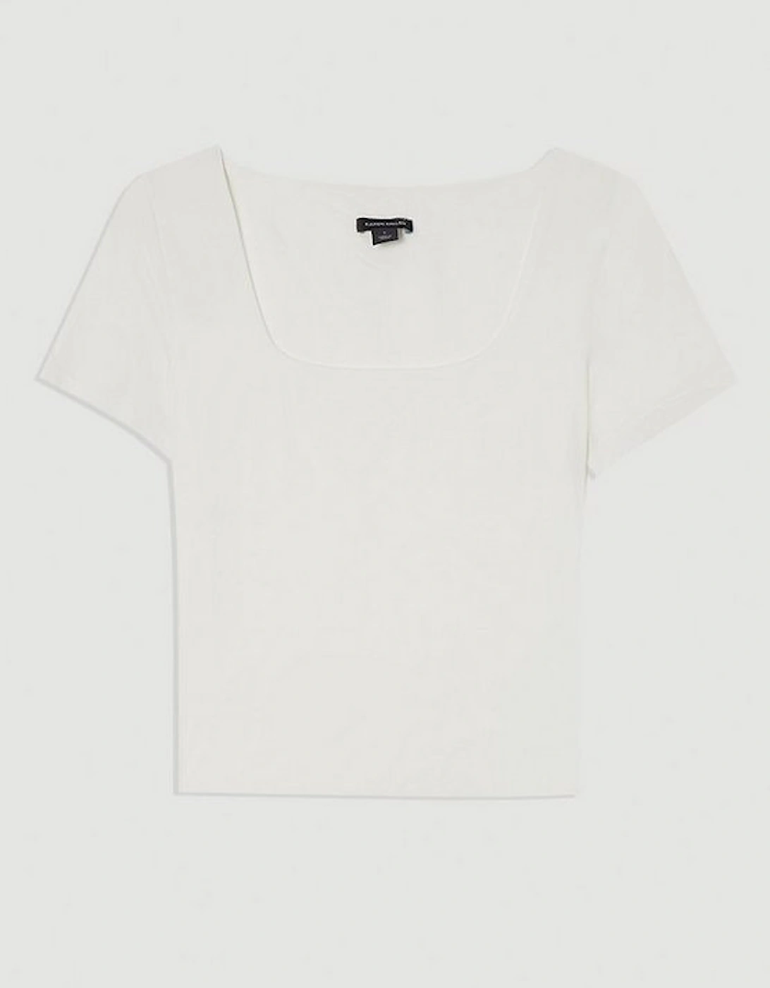 Contour Jersey Short Sleeve Scoop Neck Top