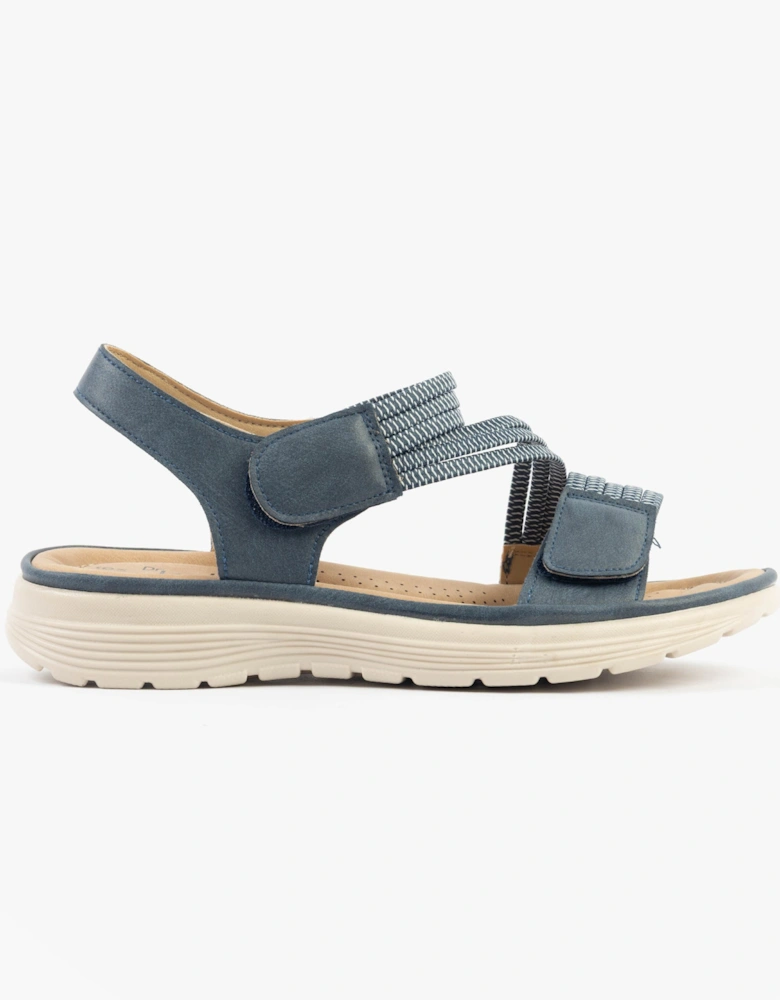 GINA Womens Sandals Navy