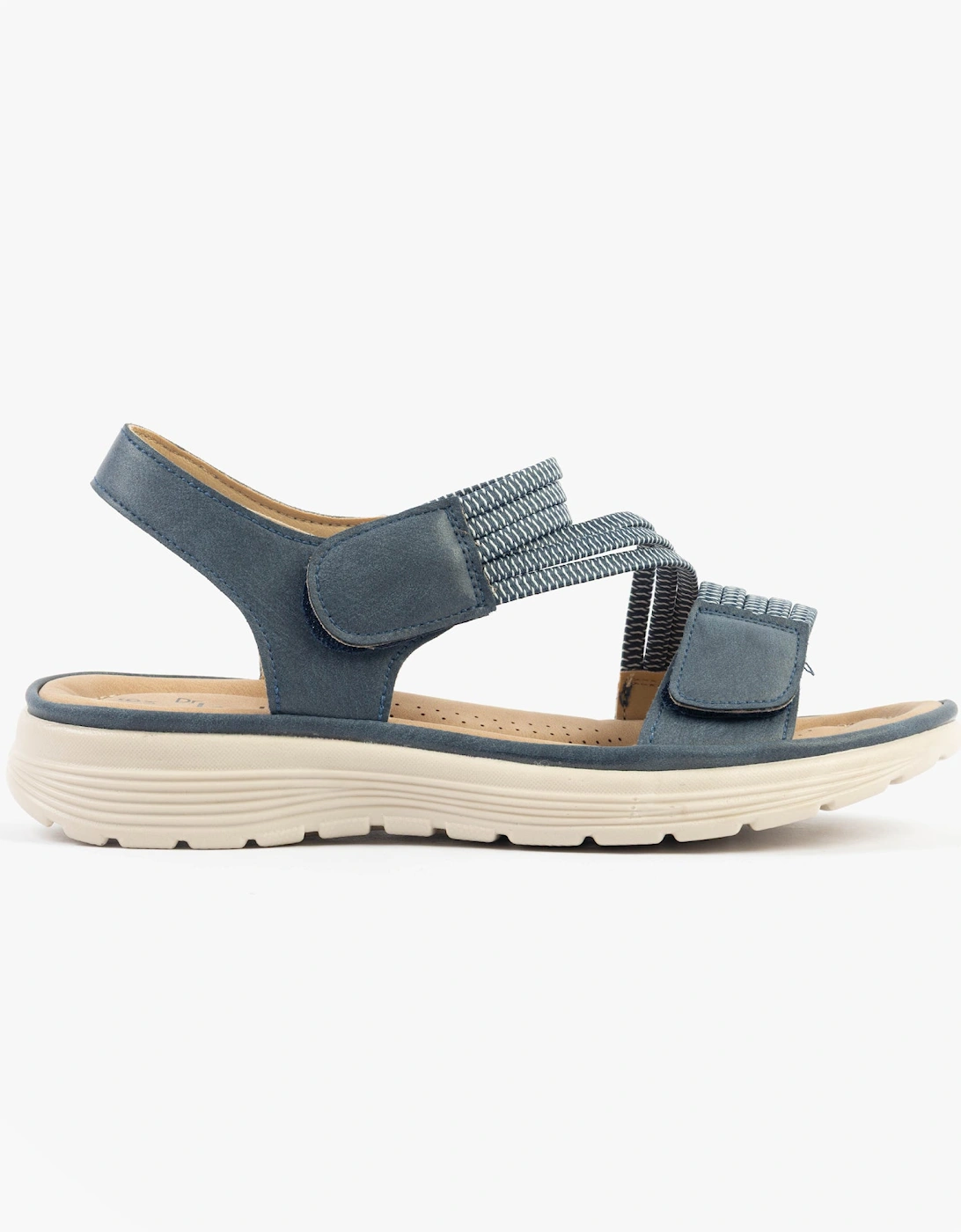 GINA Womens Sandals Navy, 7 of 6
