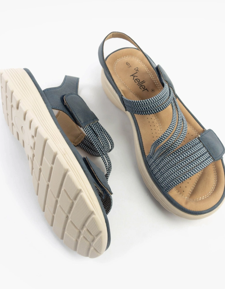 GINA Womens Sandals Navy