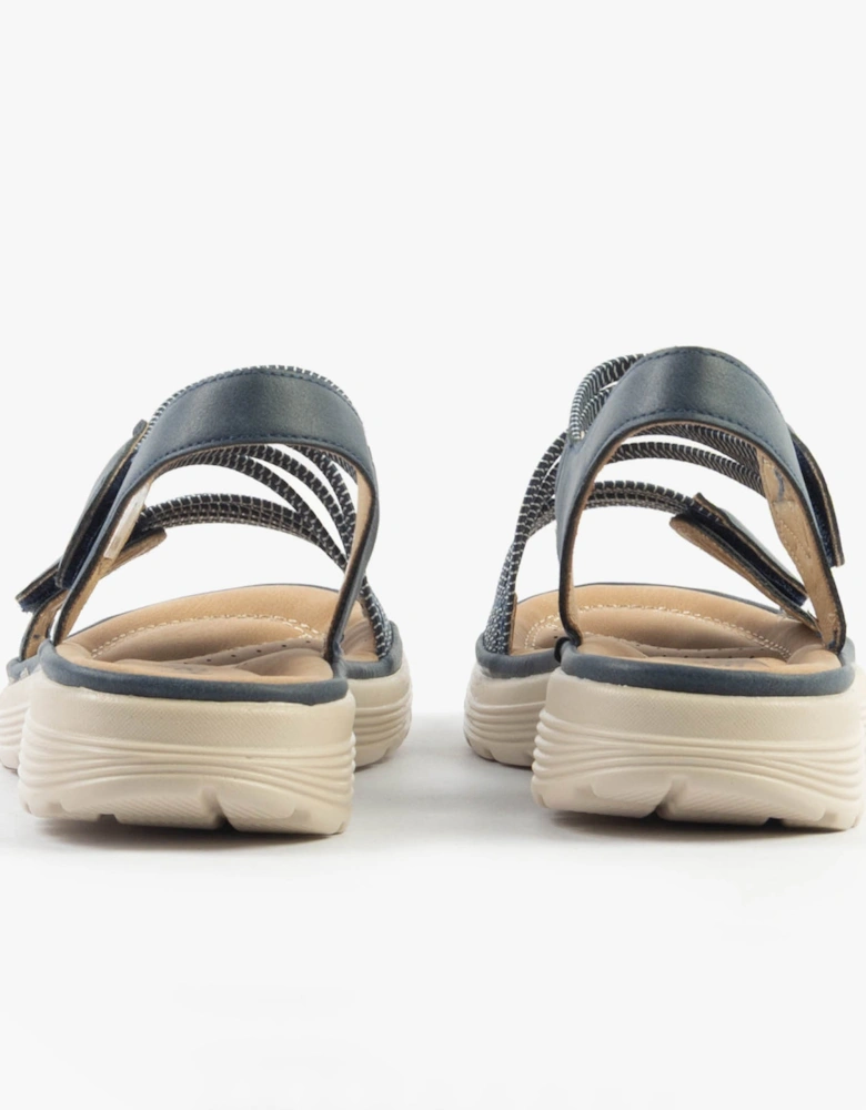 GINA Womens Sandals Navy