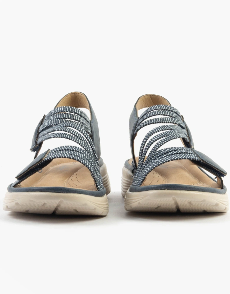 GINA Womens Sandals Navy