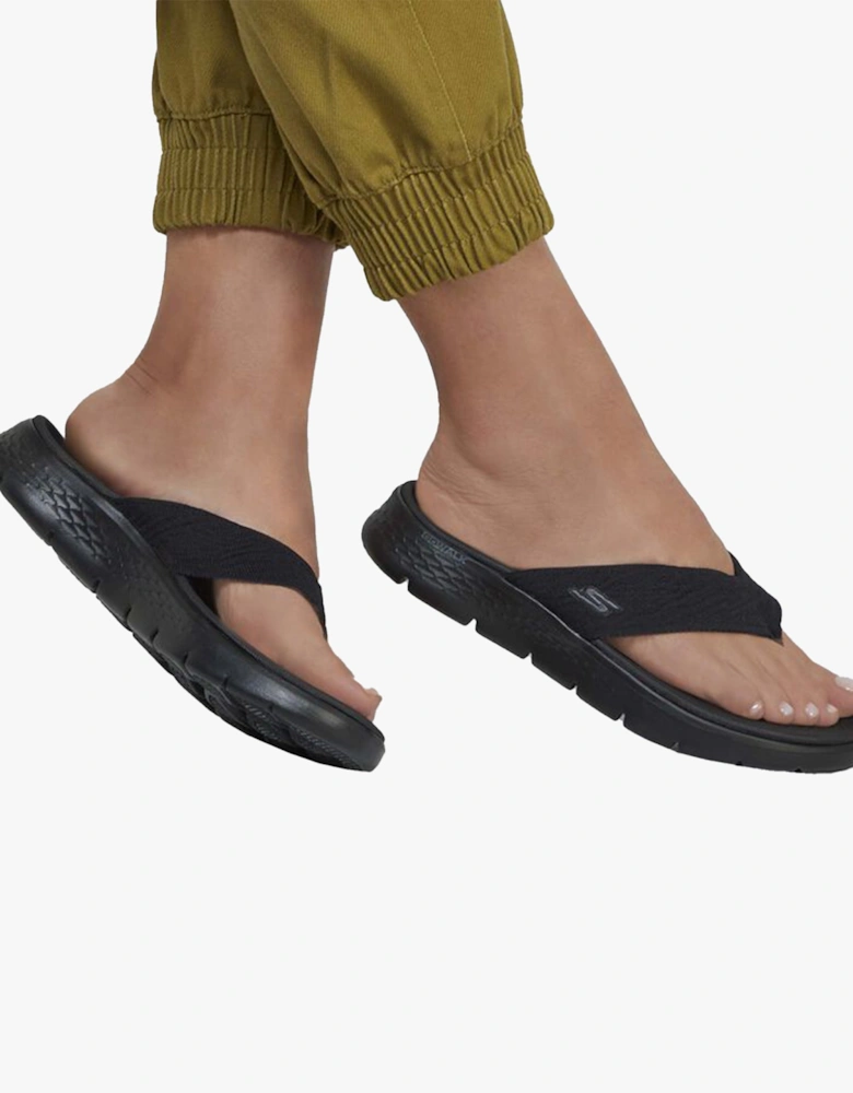 Skechers 141404/BBK GO WALK FLEX SANDAL - SPLENDOR Womens Sandals Black