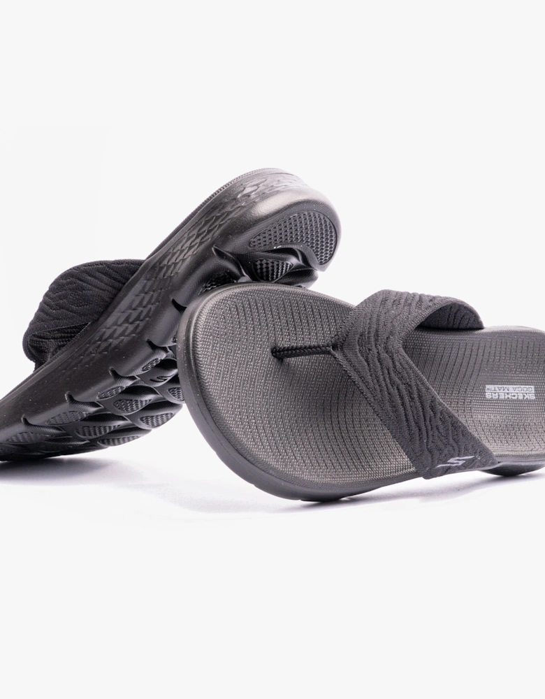 Skechers 141404/BBK GO WALK FLEX SANDAL - SPLENDOR Womens Sandals Black