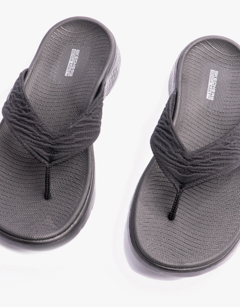 Skechers 141404/BBK GO WALK FLEX SANDAL - SPLENDOR Womens Sandals Black