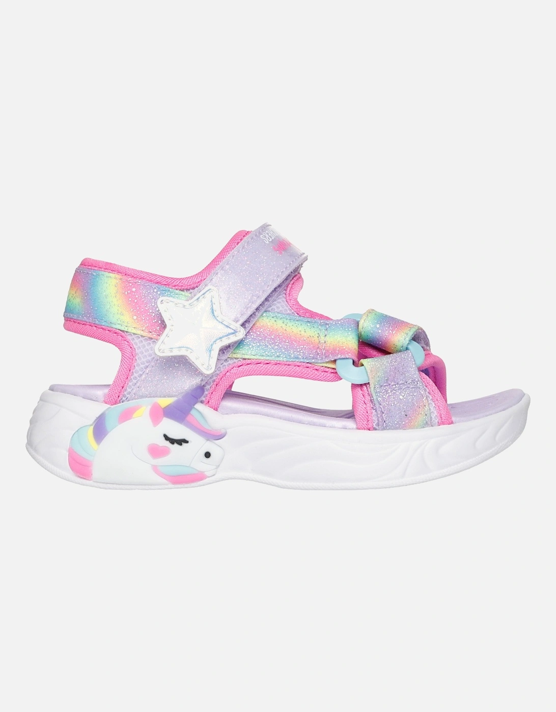 UNICORN DREAMS SANDAL - DREAMY Girls Sandals Lavender Multi, 2 of 1