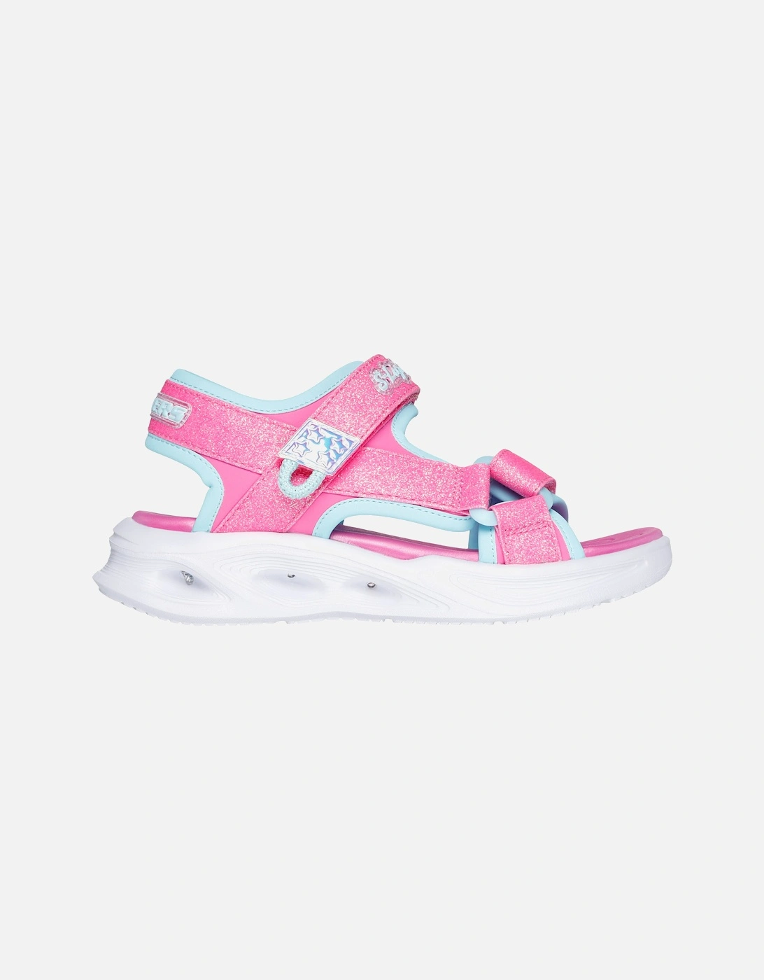 S-LIGHTS: SOLA GLOW Girls Sandals Hot Pink/Aqua, 2 of 1