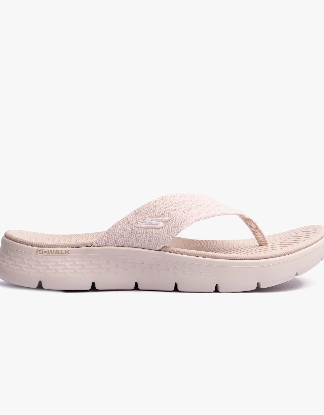Skechers 141404/NAT GO WALK FLEX SANDAL - SPLENDOR Womens Sandals Natural/Purple, 7 of 6